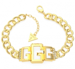 WATCH GUESS CURB CHAIN 32MM 3G LOGO YG UBB70023-S