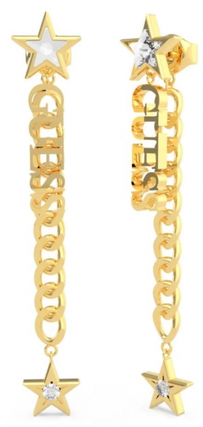 GUESS 57MM CHAIN LOGO & STARS YG UBE70155