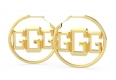 GUESS 30MM HOOPS 3G LOGO YG UBE70073