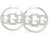 GUESS 30MM HOOPS 3G LOGO RH UBE70072