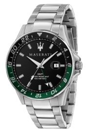 WATCH MASERATI SFIDA 44MM 3H BLACK DIAL BR SS R8853140005