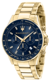 WATCH MASERATI SFIDA 44MM CHR BLUE DIAL BR YG R8873640008