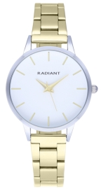 WATCH RADIANT LIGHT 33,5MM WHITE DIAL IPGOLD BRACEL RA569204