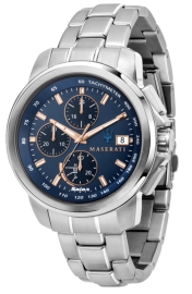 WATCH MASERATI SUCCESSO 44MM SOLAR BLUE DIAL BR SS R8873645004