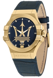 WATCH MASERATI POTENZA 42MM 3H BLUE DIAL BLUE STRAP R8851108035