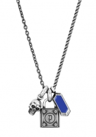 WATCH POLICE JEWELS ROCK REBEL NECKLACE SS 500+200MM PEJGN2009011