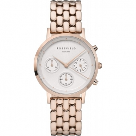 WATCH ROSEFIELD THE CHRONO WHITE ROSE GOLD NWG-N91