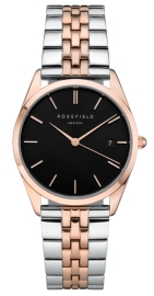 WATCH ROSEFIELD THE ACE BLACK SILVER ROSEGOLD DUO ACBSD-A07