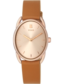 WATCH TOUS DAI IPRG ESF ROSÉ,CORREA PVC/PIEL MARRON 100350445