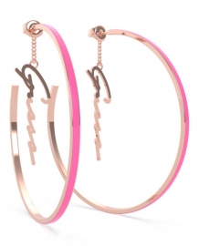WATCH GUESS 60MM PINK ENAMEL HOOPS RG UBE70201