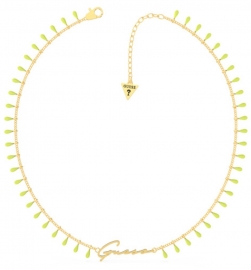 WATCH GUESS 16-18" YELLOW ENAMEL LOGO YG UBN70089