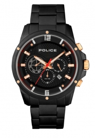 WATCH POLICE SHANDON 47MM MULT BLACK DIAL IP BLACK BR R1453311001