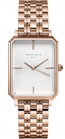 WATCH ROSEFIELD THE OCTAGON WHITE SUNRAY STEEL ROSE GOLD OCWSRG-O42