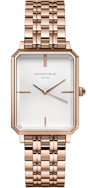 ROSEFIELD THE OCTAGON WHITE SUNRAY STEEL ROSE GOLD OCWSRG-O42