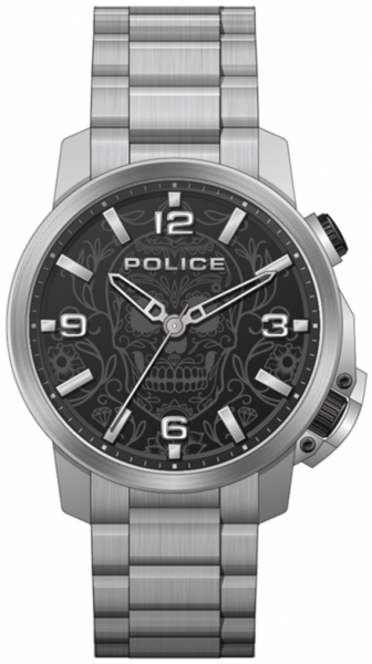 POLICE FERNDALE 3H BLACK DIAL / SS BRAZ PEWJJ2110003