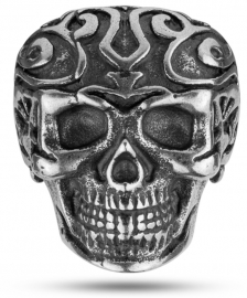 WATCH POLICE JEWELS TRIBAL EDGE RING SKULL SILVER T.24 PEAGF2120202