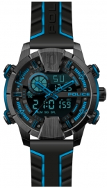 WATCH POLICE TARONGA ANADIGI BLACK BLUE D / BLACK SIL PEWJP2110202