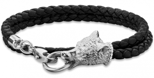 WATCH POLICE JEWELS SAVAGE ANIMALIA BRACELET BLACK LEATHER PEAGB2119901