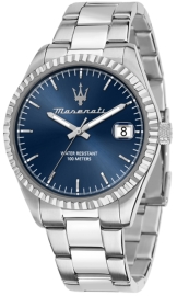 WATCH MASERATI COMPETIZIONE 43MM 3H BLUE DIAL BR SS R8853100029