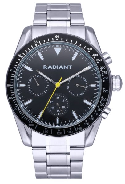 RADIANT TIDEMARK 45MM BLACK DIAL IPSILVER BRAZ RA577702