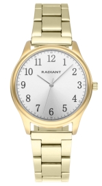 WATCH RADIANT REX 34MM SILVER DIAL IPGOLD BRAZ RA574203