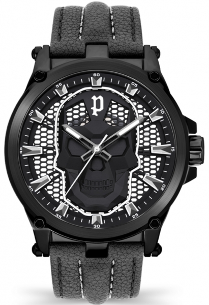POLICE VERTEX 3H BLACK DIAL / BLACK LEATHER PEWJA2108201