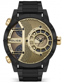 WATCH POLICE VIBE 2H,3H BLACK GOLD DIAL / IPBLACK BR. PEWJG2118103