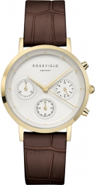 WATCH ROSEFIELD THEGABBY WHITE SUNRAY CROCO DARK BROWN G NCDBG-N93
