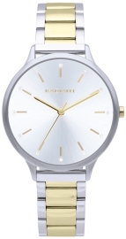 WATCH ADDICT 38MM SILVER DIAL BITONE BRACELET