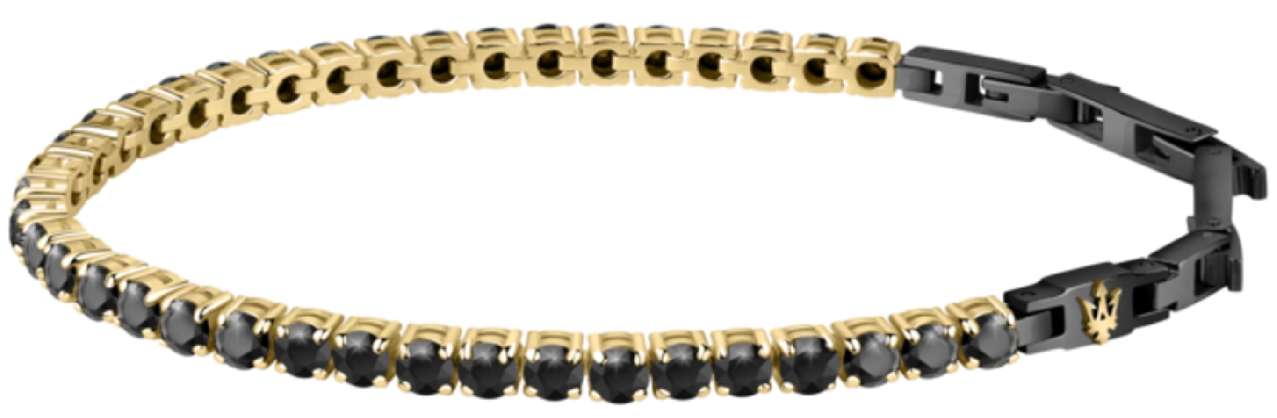 MASERATI GIOIELLI MASERATI J BR. IP YG&BLACK CZ 22CM JM222AVC01