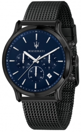 WATCH MASERATI EPOCA EXT 42MM CHR BLUE DIAL MESH BR GUN R8873618008