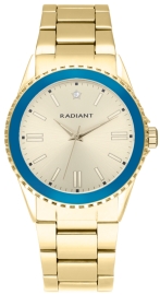 WATCH RADIANT FROST 38MM BLUE BEZEL IPG DIAL & BRAZ RA592205