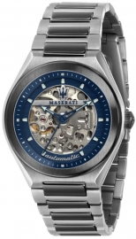 WATCH MASERATI TRICONIC 40MM AUTO BLUE DIAL BR GUN R8823139003