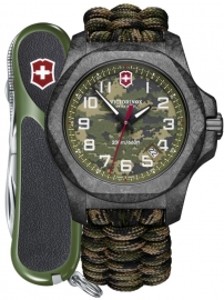 WATCH I.N.O.X. CARBON LE, GREEN PARACORD STRAP
