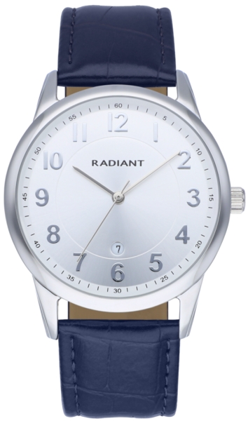 RADIANT MR & MRS 42MM WHITE DIAL BLUE STRAP RA580604