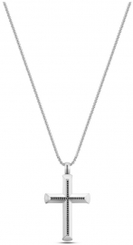 WATCH GEOMETRIC METAL NECKLACE SS 700MM