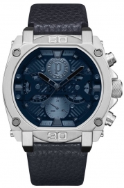 WATCH NORWOOD MULTI SILVER DIAL BLUE STRAP