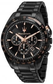 WATCH TRAGUARDO 45MM CHR BLACK DIAL BR BLACK