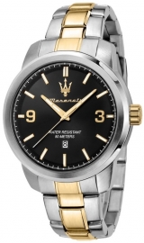 WATCH SUCCESSO 44MM 3H BLACK DIAL BR SS+YG