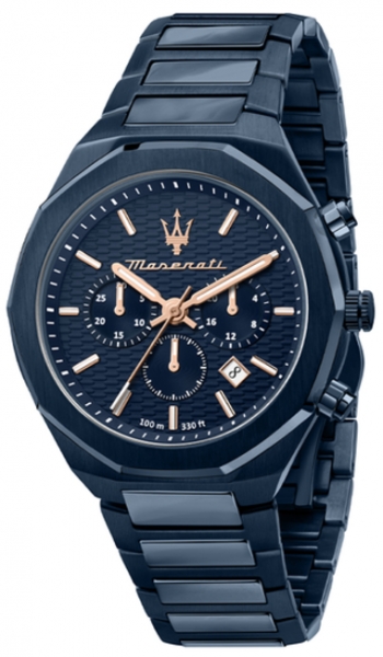 MASERATI STILE 45MM CHRO BLUE DIAL BR BLUE R8873642008